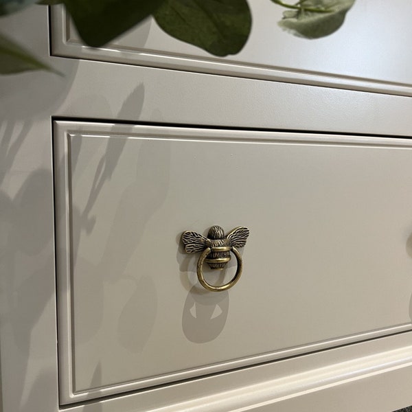 Bee Ring Drawer Pulls Drawer Knob | Bee Drawer Handle Solid Brass | Bee Cabinet knob | Cupboards Doors Cabinets & Drawers wardrobe