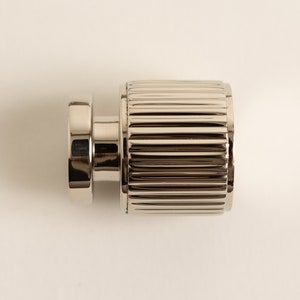 Solid Brass Straight Knurled Pull Handles & Knobs | Kitchen Handles ...