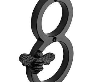 Placa De Número De Casa De 10 Pulgadas (10, Negro) Números De Puerta