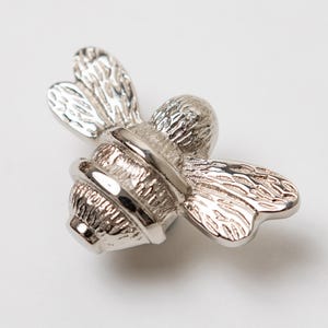 Massief messing bij-ladeknop | Zilveren chroomafwerking