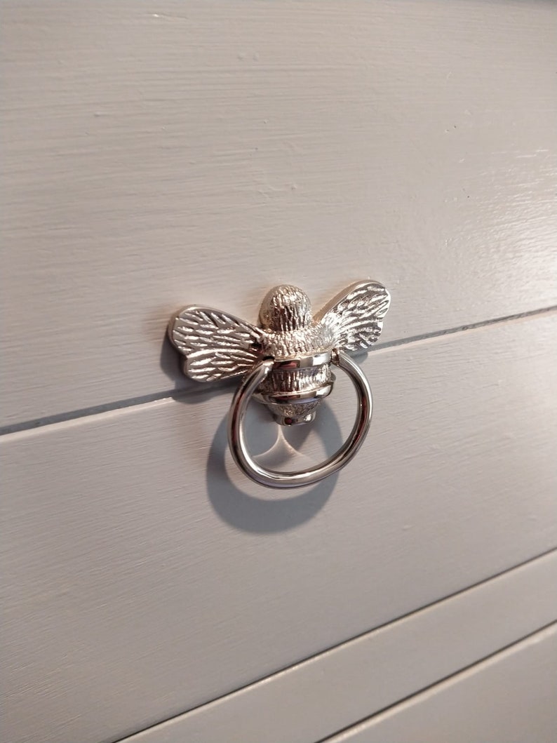 Bee Ring Drawer Pulls Drawer Knob Bee Drawer Handle Solid Brass Bee Cabinet knob Cupboards Doors Cabinets & Drawers wardrobe image 9