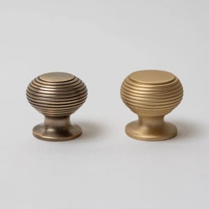 Massivem Messing Beehive Möbelknöpfe | 30 mm Möbelgriffe