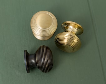 Solid Brass Beehive Cabinet Knobs 30mm Pull Handles & Knobs | Kitchen handles | bedroom furniture - Cabinet pulls