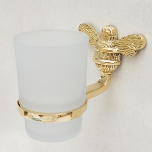 Brass bee Towel Rail Toilet stand, roll holder, towel ring, toothbrush holder Solid brass bathroom towel rail holder image 8