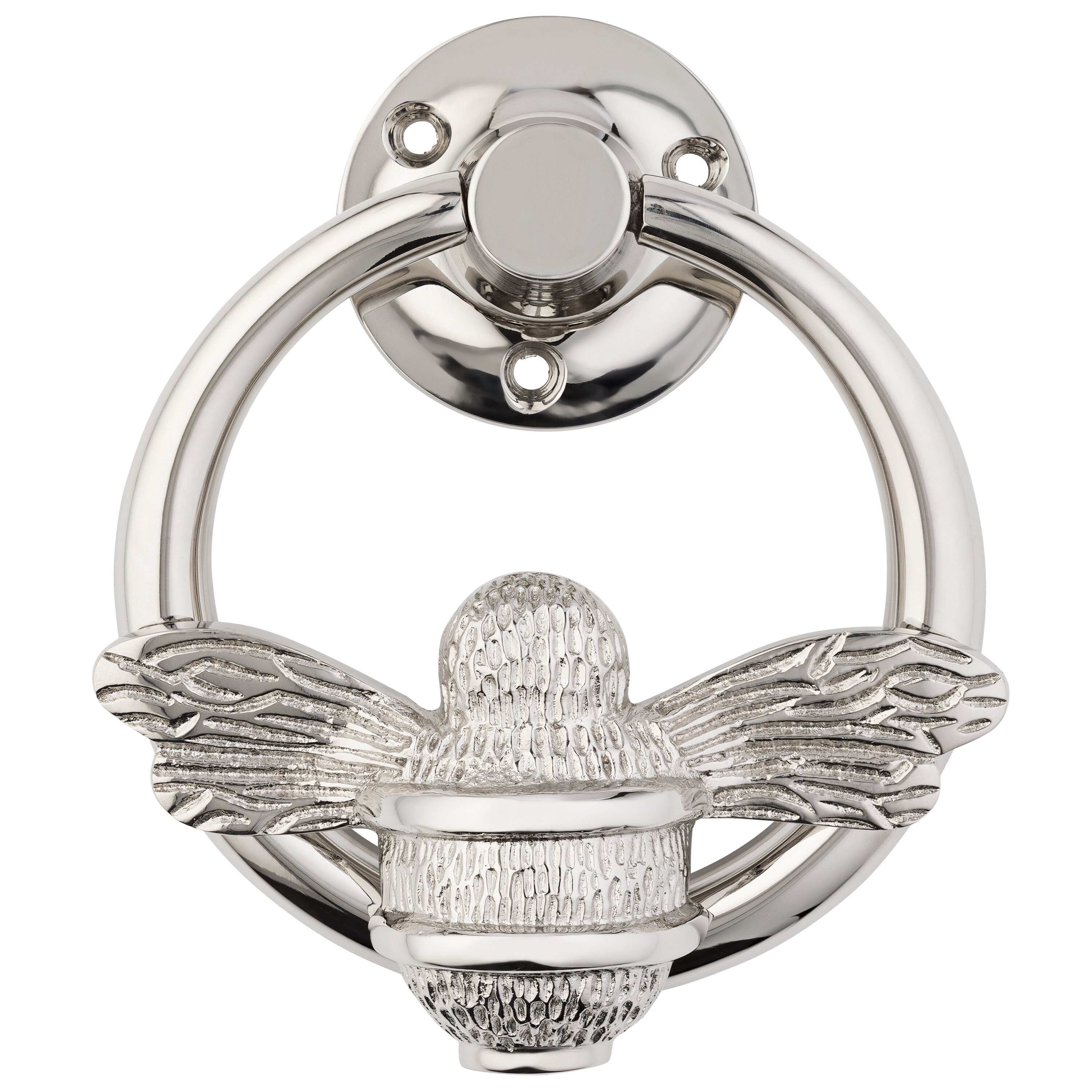 Bee Door Knocker for Front Door Polished Solid Brass Bee Etsy UK