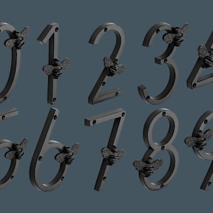 Elegant Brass Door Numbers | Brass Door Numbers | Replacement Door numbers | Black Door Numbers | Brass Door Hardware| Brass Room Numbers