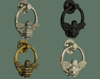 Brass bee Door Knocker | Brass front door knocker | beautiful front door decor | Unique Front Door Furniture by Brass bee