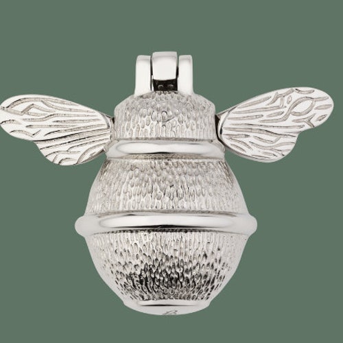 Bee Door Knocker for Front Door Silver Polished Solid Nickel Etsy UK