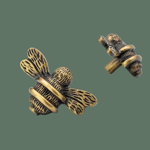 Bumble Bee Drawer Knob | Bee Drawer Handle Solid Brass | Bee Cabinet knob | Cupboards Doors Cabinets & Drawers wardrobe
