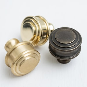 Solid Brass Kitchen Pull Handles & Knobs | Kitchen handles with borders | bedroom furniture - Solid Brass Cabinet pulls