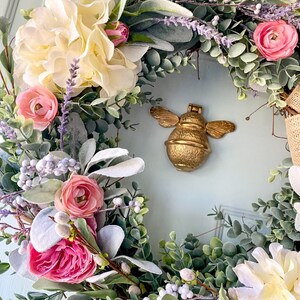 Bee door knocker by brass bee
