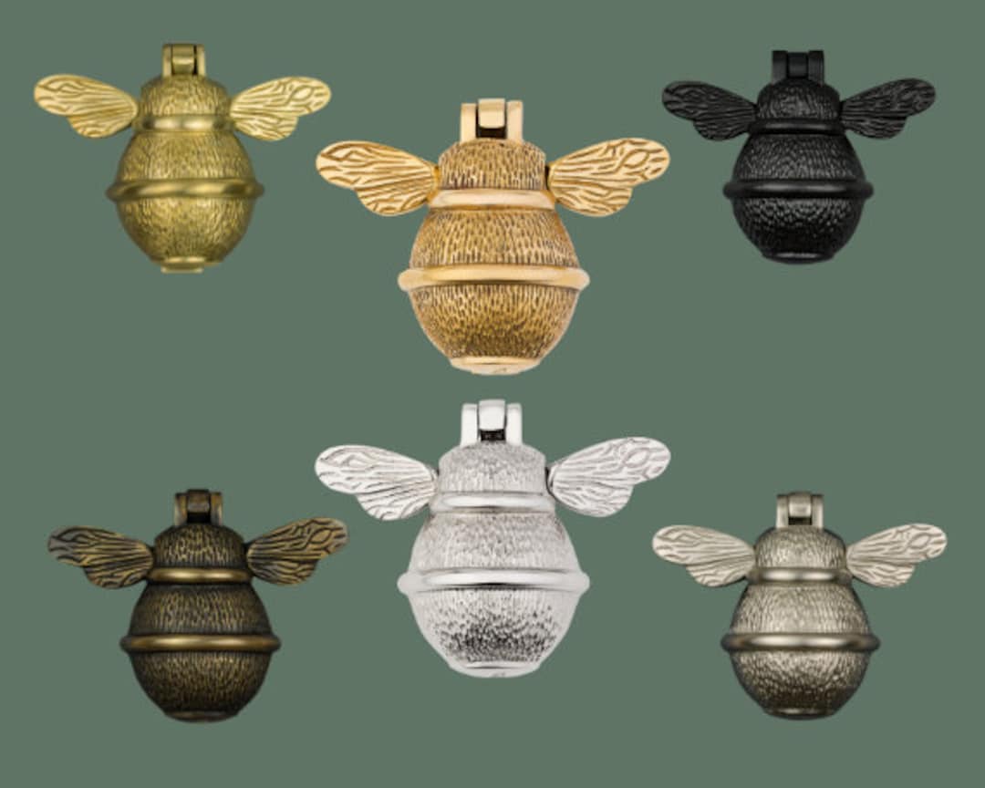 Solid Brass Bee Door Knocker | Handmade Front Door Hardware - Etsy