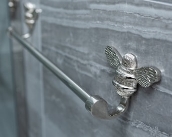 Brass Bee Towel Rail – Solid Brass Bathroom Decor