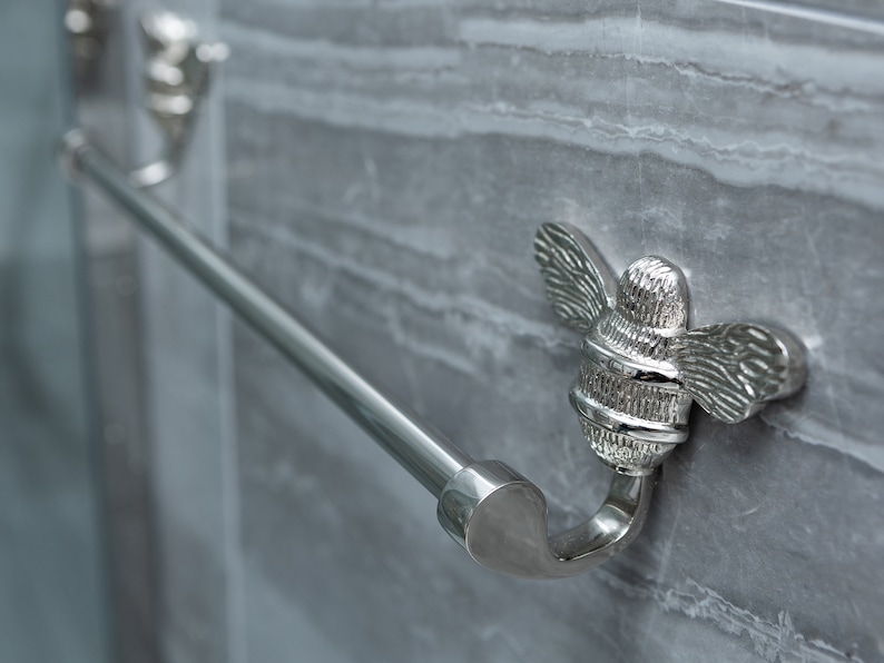 Brass bee Toilet Roll holder - Toilet stand, roll holder, towel ring, toothbrush holder - Solid brass bathroom toilet tissue holder
