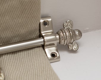 Stair Rods Carpet Runners With Bee Finial Ends | Brass bee Nickel, Brass Finish, Antique Brass | High-Quality Stainless Steel | Stair Carpet