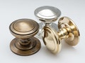 Solid Brass Centre Door Knob | Antique, Nickel, Polished Brass