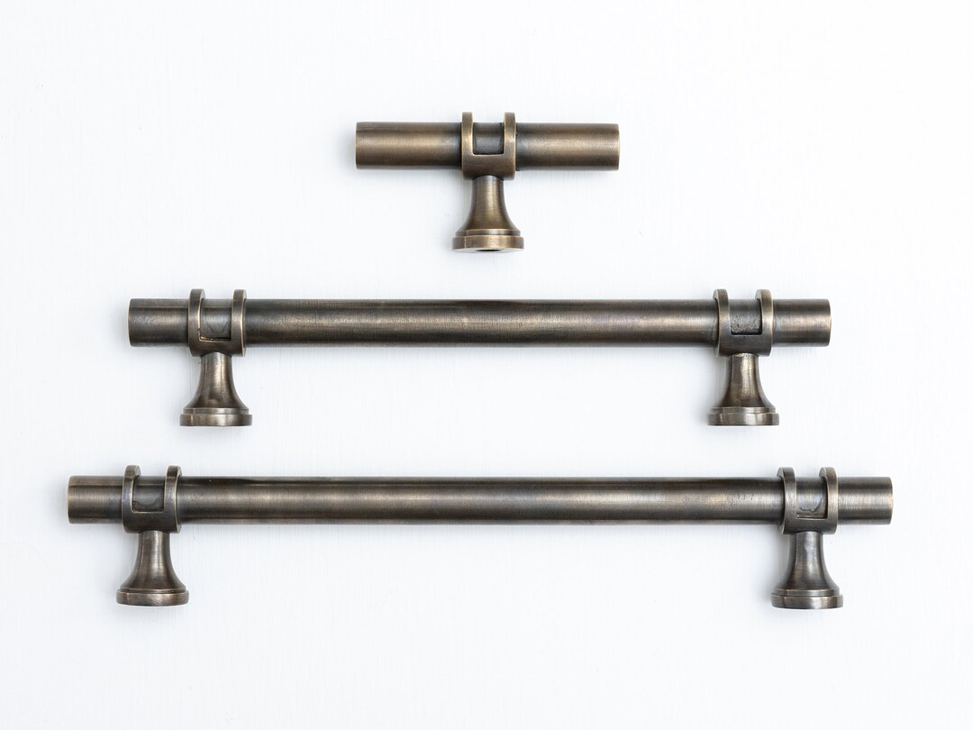Solid Brass Kitchen Pull Handles & Knobs | Kitchen Handles With Ring ...