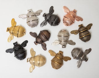Solid Brass Bee Door Knocker | Handmade Front Door Furniture