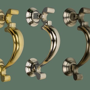 Brass Bee Door Knocker - 3 Finishes - Solid Brass Doctors Door Knocker - Door Knockers by Brass Bee