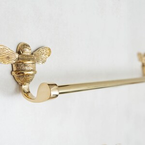 Brass bee Towel Ring - Toilet stand, roll holder, towel ring, toothbrush holder - Solid brass bathroom towel rail holder