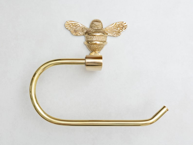 Brass bee Towel Ring - Toilet stand, roll holder, towel ring, toothbrush holder - Solid brass bathroom towel rail holder