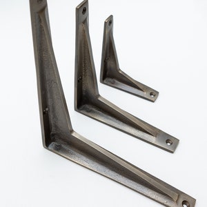 Antique Brass Shelf Brackets | Heavy Duty Brackets for Kitchen bookshelf | Brass Shelving Heavy Solid Cast Brass Shelf Bracket