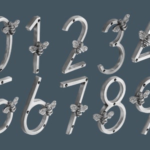 Elegant Brass Door Numbers | Brass Door Numbers | Replacement Door numbers | Pewter Door Numbers | Brass Door Hardware| Brass Room Numbers
