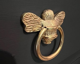 Bee Ring Drawer Pulls Drawer Knob | Bee Drawer Handle Solid Brass | Bee Cabinet knob | Cupboards Doors Cabinets & Drawers wardrobe