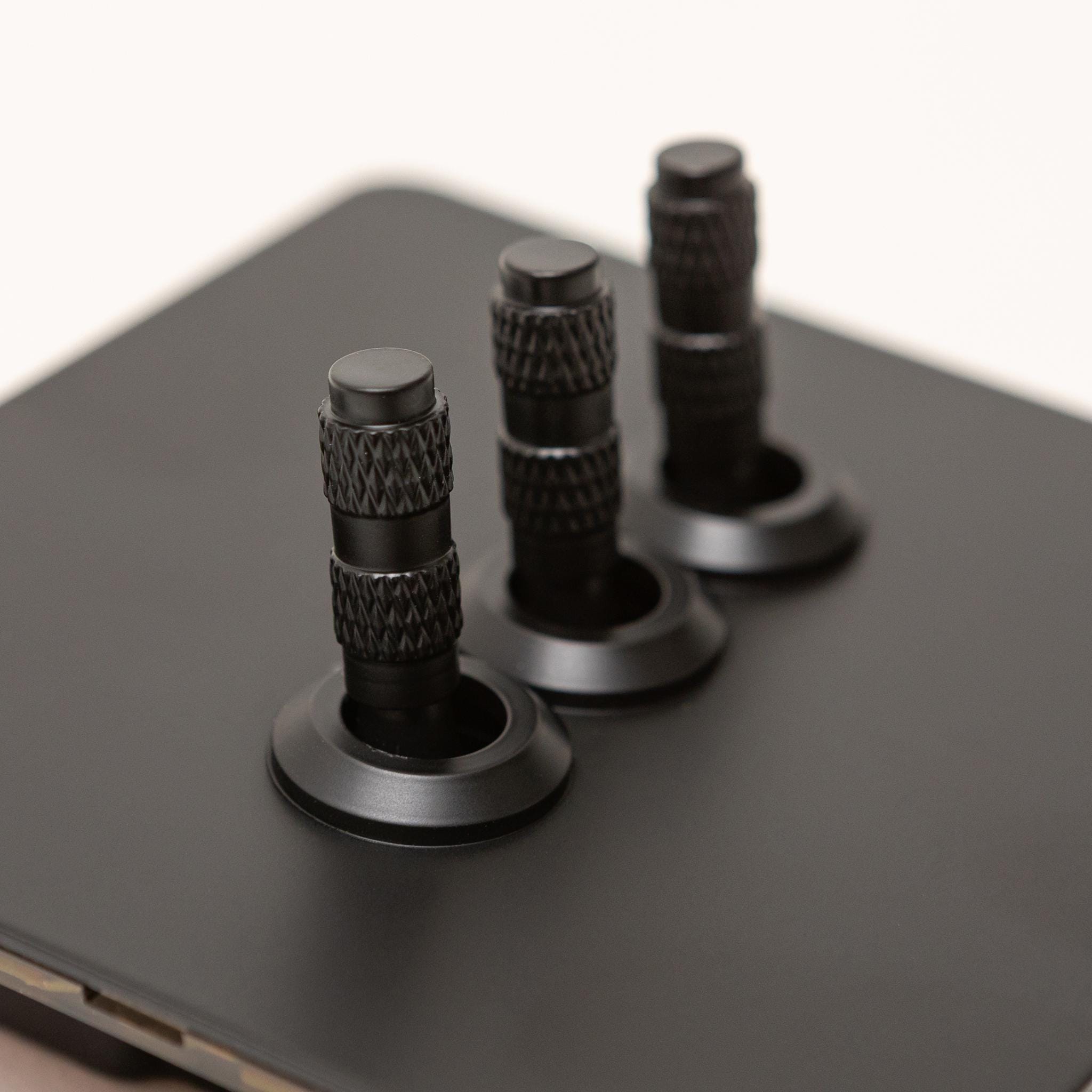 Matte Black Light Switch & Socket | Modern Toggle, Dimmer Foundry