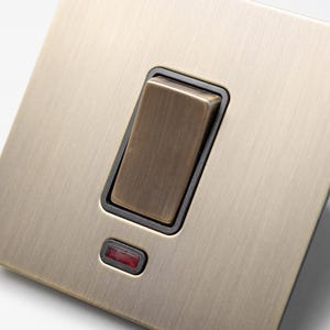 Antique Brass Light Switch | Toggle, Dimmer & Socket Collection 20A Switch