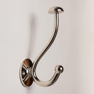 Solid Brass Mushroom Coat Hook | Towel Hook | Wall Mounted Wall Hook | Hooks for Walls | Solid Brass Hooks in 3 Brass Finishes