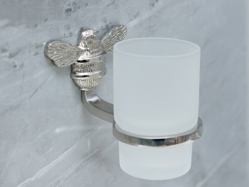 Brass bee Toilet Roll holder - Toilet stand, roll holder, towel ring, toothbrush holder - Solid brass bathroom toilet tissue holder
