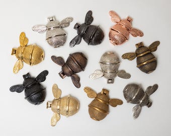 Solid Brass Bee Door Knocker | Handmade Front Door Hardware