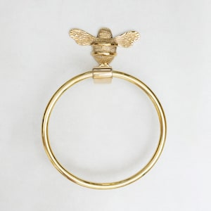 Brass bee Toilet Roll holder - Toilet stand, roll holder, towel ring, toothbrush holder - Solid brass bathroom toilet tissue holder