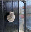 Handmade Solid Brass Shell Door Knocker – Nickel Finish