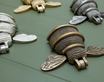 Solid Brass Hardware Bumble Bee Door Knocker - Solid Brass With - View #8