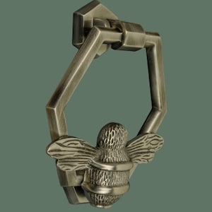 Honeycomb Bee Door Knocker - Pewter Finish