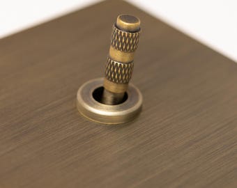 Antique Brass Light Switch | Toggle, Dimmer & Socket Collection Foundry Series