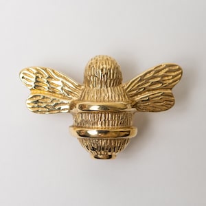 Solid Brass Bumble Bee Drawer Knob | Quirky Furniture Handle