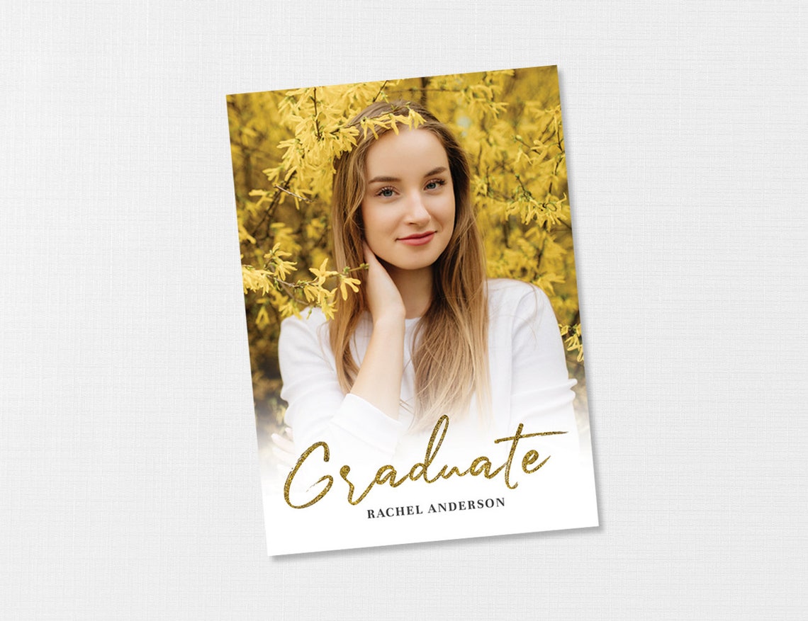 Senior Graduation Announcement Template Graduation Etsy