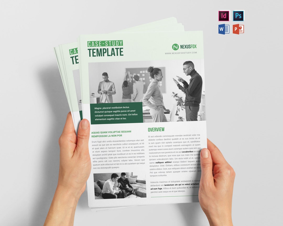 Case Study Template Word Case Study Case Study Flyer Template