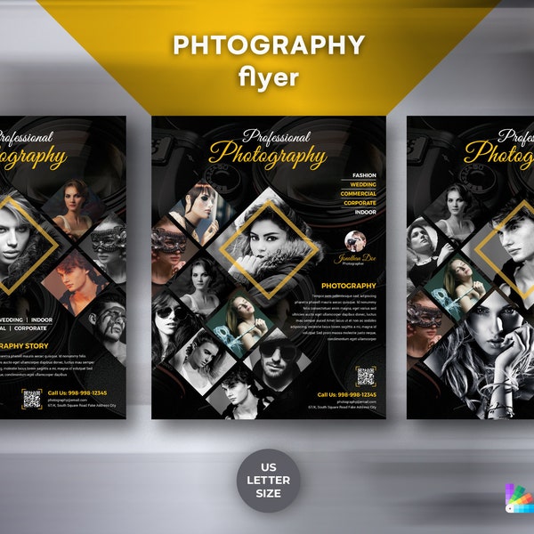 Photography Flyer Template | Photography Flyer | Photoshop Flyer Template | Photography Marketing Flyer | Digital Download