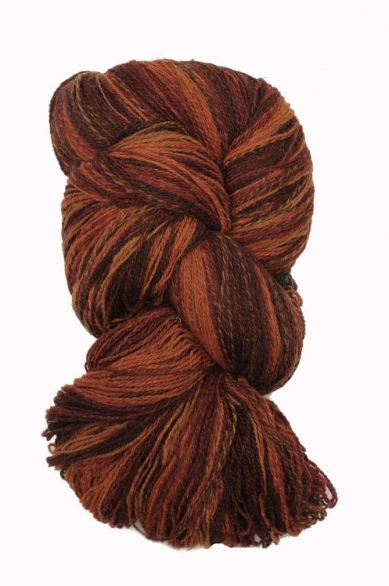 Kauni EP knitting wool yarn gradiants brown, 100% wool image 1