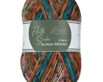 Filato per calzini Flotte Socks a 4 capi • Morbido e resistente • 100 g - col 3075