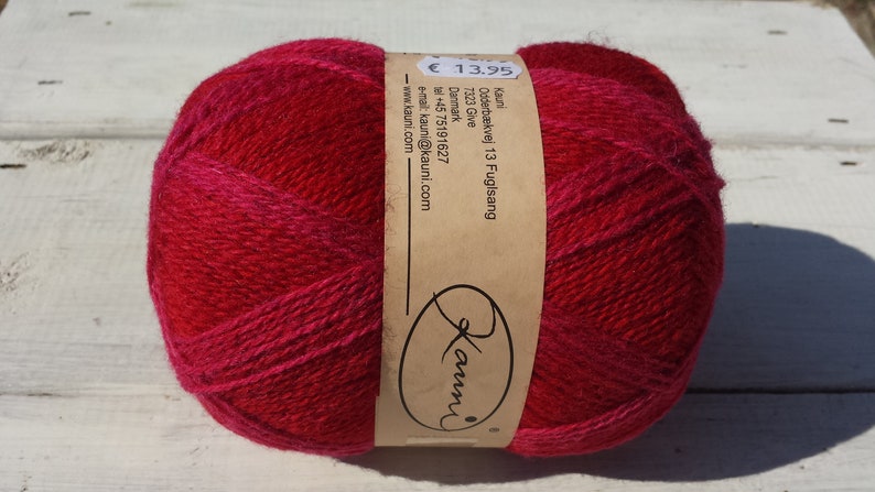 Kauni EGL knitting wool yarn orange red pink multicolour image 6