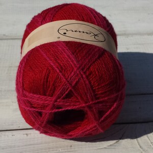 Kauni EGL knitting wool yarn orange red pink multicolour image 4