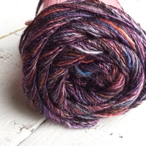 Pittura 615 Primavera purple - brown - blue,  Louisa Harding yarn, Merino wool, Bamboo and viscose