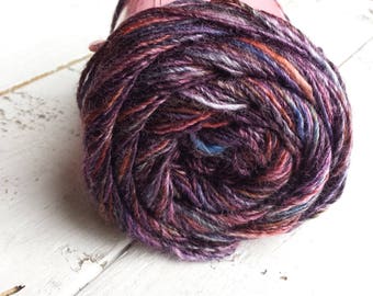 Pittura 615 Primavera purple - brown - blue,  Louisa Harding yarn, Merino wool, Bamboo and viscose