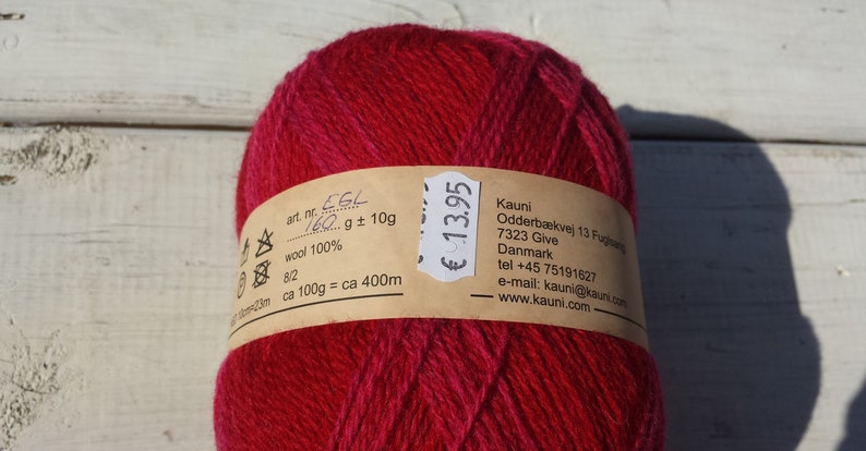 Kauni EGL knitting wool yarn orange red pink multicolour image 5