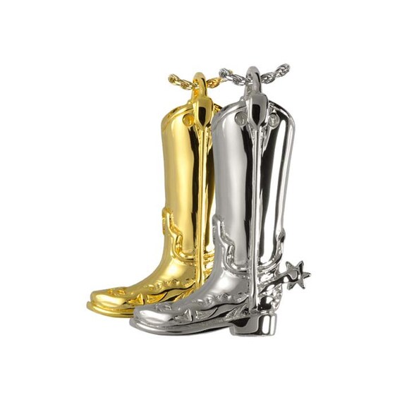 Cowboy boot hotsell urn necklace